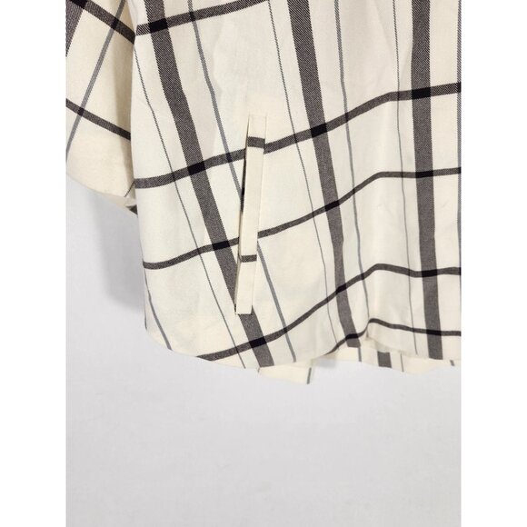 Y2K Preppy Old Money Apostrophe Womens Plus Cape Jacket Windowpane 20/22w - Picture 5 of 8